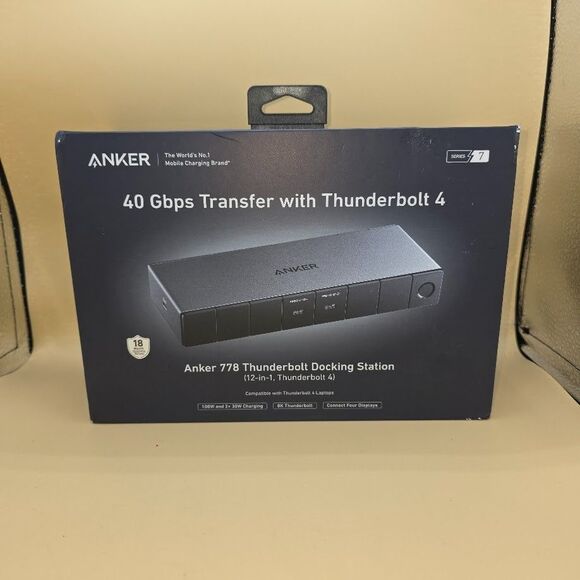 Anker 778 Thunderbolt 4 - Series 7, 12-in-1 Docking Station 40 Gbps with Max 100 - Picture 1 of 6